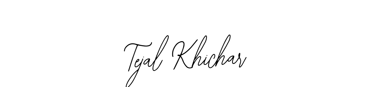 Use a signature maker to create a handwritten signature online. With this signature software, you can design (Bearetta-2O07w) your own signature for name Tejal Khichar. Tejal Khichar signature style 12 images and pictures png