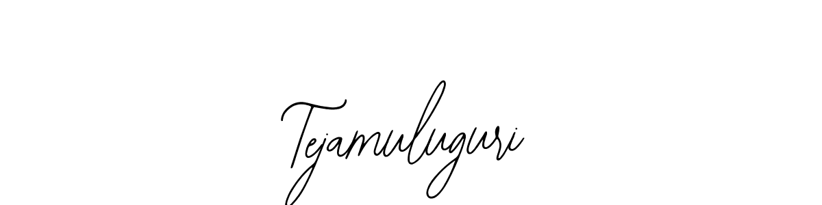 Use a signature maker to create a handwritten signature online. With this signature software, you can design (Bearetta-2O07w) your own signature for name Tejamuluguri. Tejamuluguri signature style 12 images and pictures png