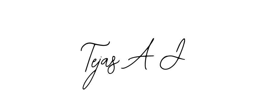 Tejas A J stylish signature style. Best Handwritten Sign (Bearetta-2O07w) for my name. Handwritten Signature Collection Ideas for my name Tejas A J. Tejas A J signature style 12 images and pictures png
