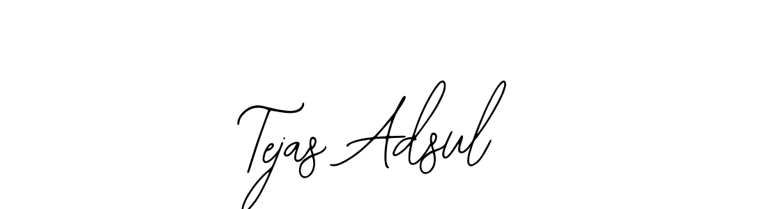 How to make Tejas Adsul name signature. Use Bearetta-2O07w style for creating short signs online. This is the latest handwritten sign. Tejas Adsul signature style 12 images and pictures png