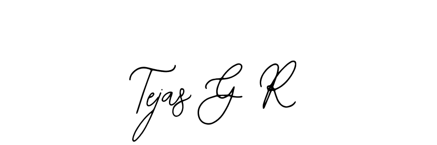 You should practise on your own different ways (Bearetta-2O07w) to write your name (Tejas G R) in signature. don't let someone else do it for you. Tejas G R signature style 12 images and pictures png