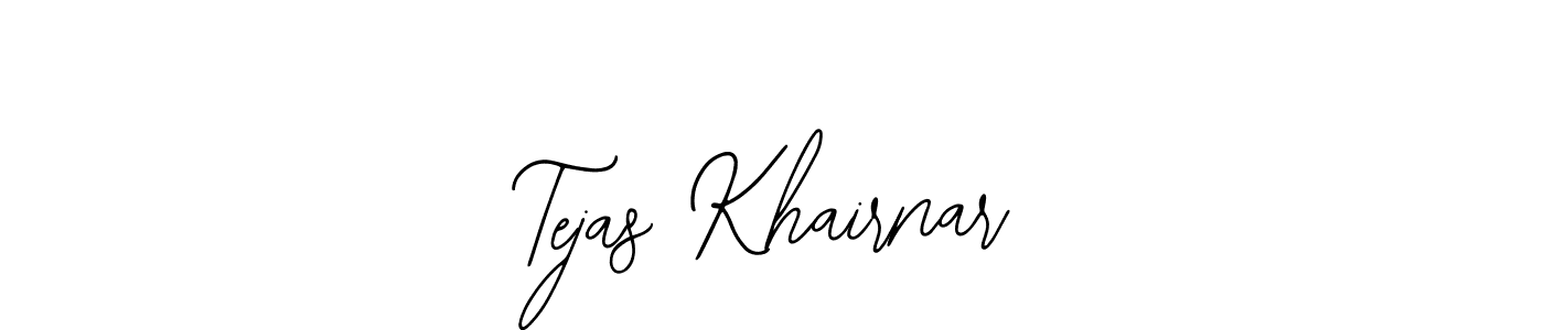 Bearetta-2O07w is a professional signature style that is perfect for those who want to add a touch of class to their signature. It is also a great choice for those who want to make their signature more unique. Get Tejas Khairnar name to fancy signature for free. Tejas Khairnar signature style 12 images and pictures png