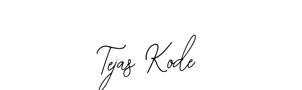 Use a signature maker to create a handwritten signature online. With this signature software, you can design (Bearetta-2O07w) your own signature for name Tejas Kode. Tejas Kode signature style 12 images and pictures png