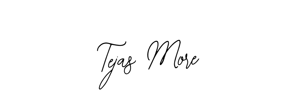 The best way (Bearetta-2O07w) to make a short signature is to pick only two or three words in your name. The name Tejas More include a total of six letters. For converting this name. Tejas More signature style 12 images and pictures png