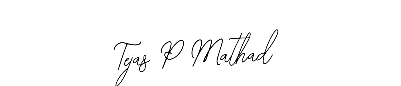 Make a beautiful signature design for name Tejas P Mathad. With this signature (Bearetta-2O07w) style, you can create a handwritten signature for free. Tejas P Mathad signature style 12 images and pictures png