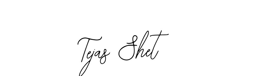 The best way (Bearetta-2O07w) to make a short signature is to pick only two or three words in your name. The name Tejas Shet include a total of six letters. For converting this name. Tejas Shet signature style 12 images and pictures png