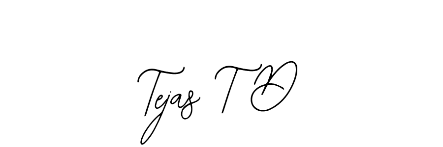 Design your own signature with our free online signature maker. With this signature software, you can create a handwritten (Bearetta-2O07w) signature for name Tejas T D. Tejas T D signature style 12 images and pictures png