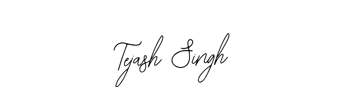 How to make Tejash Singh name signature. Use Bearetta-2O07w style for creating short signs online. This is the latest handwritten sign. Tejash Singh signature style 12 images and pictures png