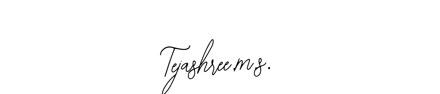 How to make Tejashree.m.s. name signature. Use Bearetta-2O07w style for creating short signs online. This is the latest handwritten sign. Tejashree.m.s. signature style 12 images and pictures png