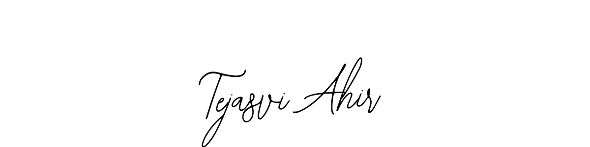 This is the best signature style for the Tejasvi Ahir name. Also you like these signature font (Bearetta-2O07w). Mix name signature. Tejasvi Ahir signature style 12 images and pictures png