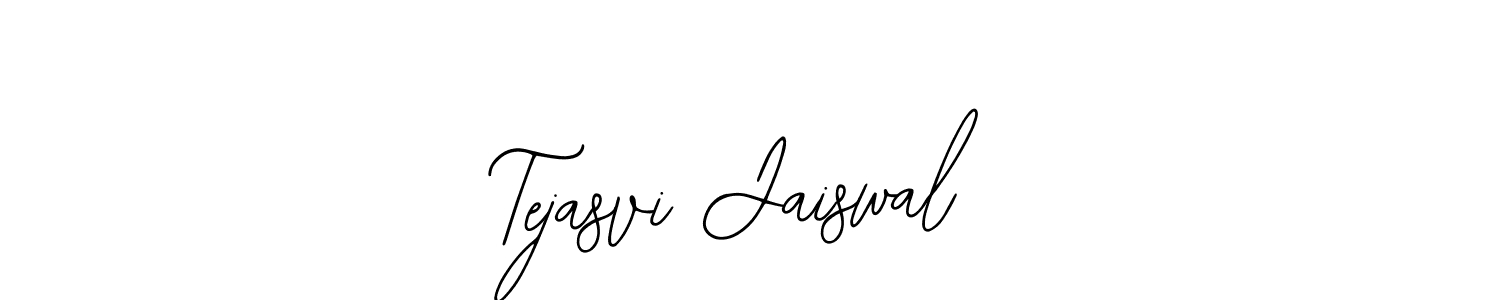 How to make Tejasvi Jaiswal name signature. Use Bearetta-2O07w style for creating short signs online. This is the latest handwritten sign. Tejasvi Jaiswal signature style 12 images and pictures png