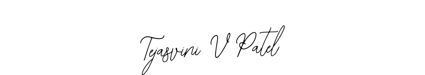 Bearetta-2O07w is a professional signature style that is perfect for those who want to add a touch of class to their signature. It is also a great choice for those who want to make their signature more unique. Get Tejasvini V Patel name to fancy signature for free. Tejasvini V Patel signature style 12 images and pictures png