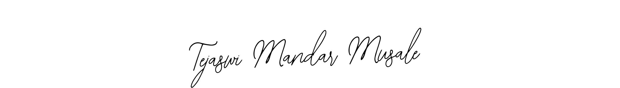 Also You can easily find your signature by using the search form. We will create Tejaswi Mandar Musale name handwritten signature images for you free of cost using Bearetta-2O07w sign style. Tejaswi Mandar Musale signature style 12 images and pictures png