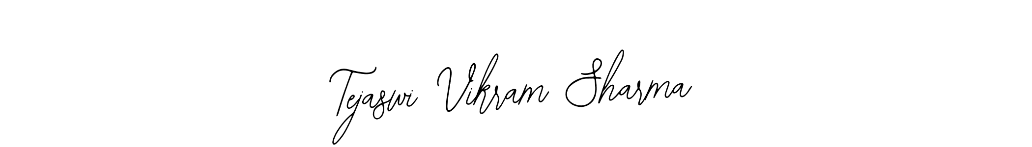 The best way (Bearetta-2O07w) to make a short signature is to pick only two or three words in your name. The name Tejaswi Vikram Sharma include a total of six letters. For converting this name. Tejaswi Vikram Sharma signature style 12 images and pictures png