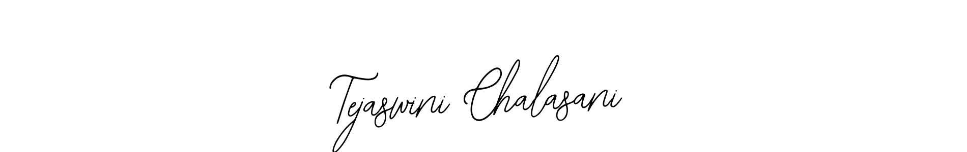 How to make Tejaswini Chalasani name signature. Use Bearetta-2O07w style for creating short signs online. This is the latest handwritten sign. Tejaswini Chalasani signature style 12 images and pictures png