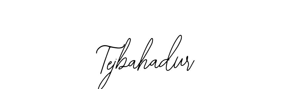 How to make Tejbahadur name signature. Use Bearetta-2O07w style for creating short signs online. This is the latest handwritten sign. Tejbahadur signature style 12 images and pictures png