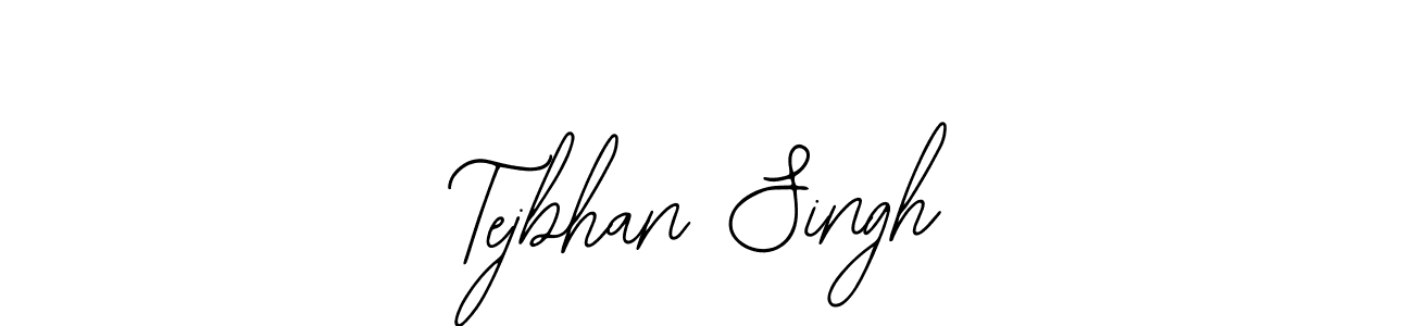You should practise on your own different ways (Bearetta-2O07w) to write your name (Tejbhan Singh) in signature. don't let someone else do it for you. Tejbhan Singh signature style 12 images and pictures png