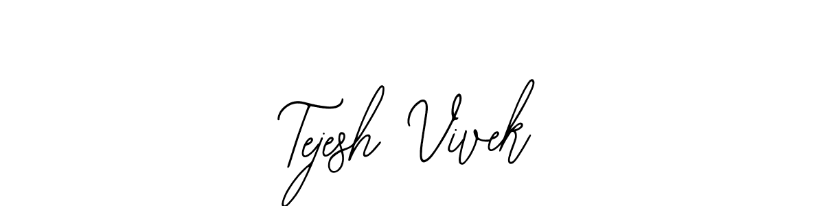 if you are searching for the best signature style for your name Tejesh Vivek. so please give up your signature search. here we have designed multiple signature styles  using Bearetta-2O07w. Tejesh Vivek signature style 12 images and pictures png