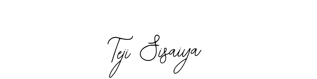 Use a signature maker to create a handwritten signature online. With this signature software, you can design (Bearetta-2O07w) your own signature for name Teji Sisaiya. Teji Sisaiya signature style 12 images and pictures png