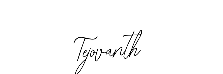 How to make Tejovanth name signature. Use Bearetta-2O07w style for creating short signs online. This is the latest handwritten sign. Tejovanth signature style 12 images and pictures png