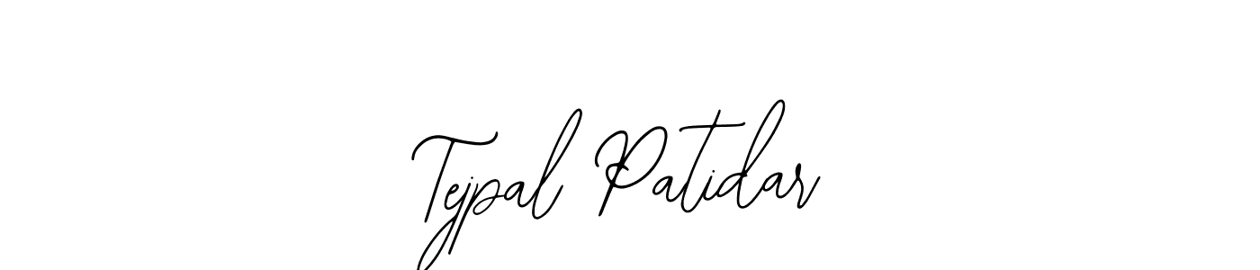 The best way (Bearetta-2O07w) to make a short signature is to pick only two or three words in your name. The name Tejpal Patidar include a total of six letters. For converting this name. Tejpal Patidar signature style 12 images and pictures png