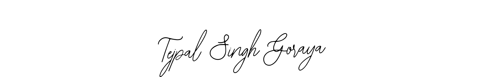 How to make Tejpal Singh Goraya name signature. Use Bearetta-2O07w style for creating short signs online. This is the latest handwritten sign. Tejpal Singh Goraya signature style 12 images and pictures png