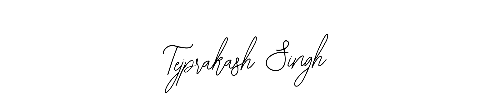 How to make Tejprakash Singh name signature. Use Bearetta-2O07w style for creating short signs online. This is the latest handwritten sign. Tejprakash Singh signature style 12 images and pictures png