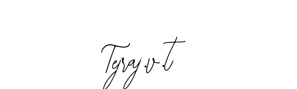 How to Draw Tejraj.v.t signature style? Bearetta-2O07w is a latest design signature styles for name Tejraj.v.t. Tejraj.v.t signature style 12 images and pictures png