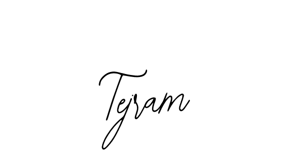 Use a signature maker to create a handwritten signature online. With this signature software, you can design (Bearetta-2O07w) your own signature for name Tejram. Tejram signature style 12 images and pictures png