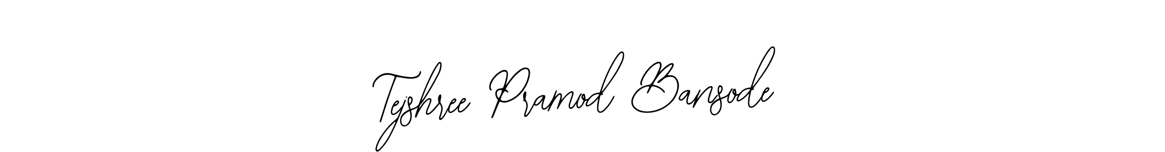 The best way (Bearetta-2O07w) to make a short signature is to pick only two or three words in your name. The name Tejshree Pramod Bansode include a total of six letters. For converting this name. Tejshree Pramod Bansode signature style 12 images and pictures png