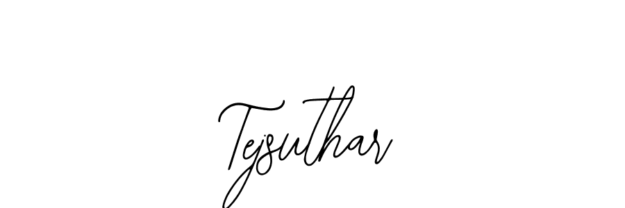 How to Draw Tejsuthar signature style? Bearetta-2O07w is a latest design signature styles for name Tejsuthar. Tejsuthar signature style 12 images and pictures png