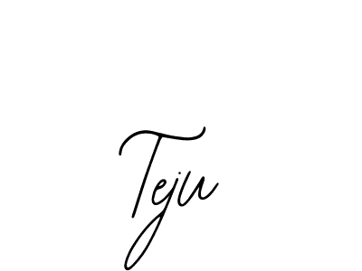 The best way (Bearetta-2O07w) to make a short signature is to pick only two or three words in your name. The name Teju include a total of six letters. For converting this name. Teju signature style 12 images and pictures png