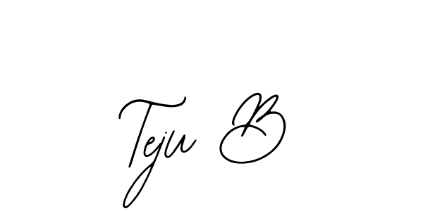 Similarly Bearetta-2O07w is the best handwritten signature design. Signature creator online .You can use it as an online autograph creator for name Teju B. Teju B signature style 12 images and pictures png