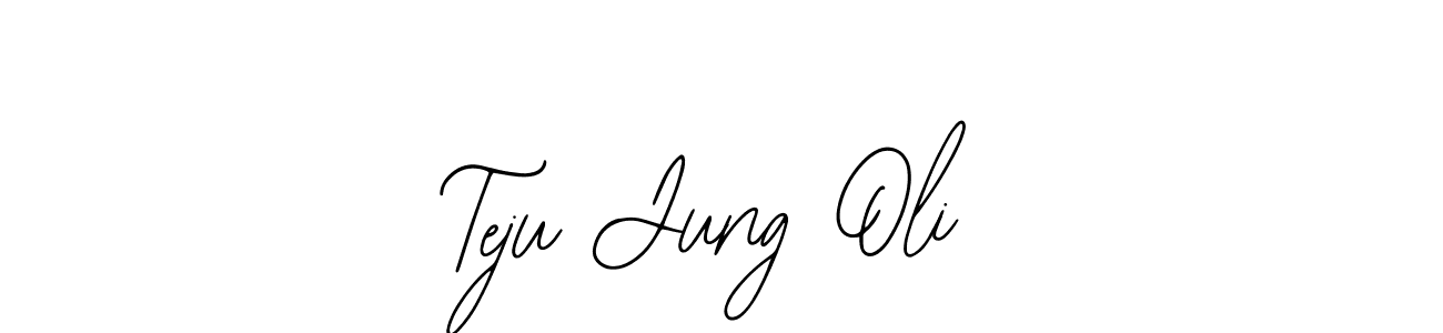 Design your own signature with our free online signature maker. With this signature software, you can create a handwritten (Bearetta-2O07w) signature for name Teju Jung Oli. Teju Jung Oli signature style 12 images and pictures png