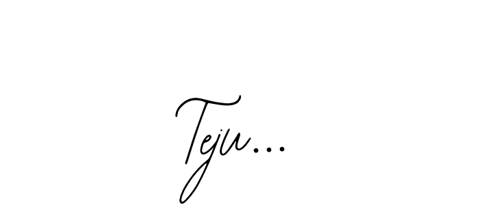 The best way (Bearetta-2O07w) to make a short signature is to pick only two or three words in your name. The name Teju... include a total of six letters. For converting this name. Teju... signature style 12 images and pictures png