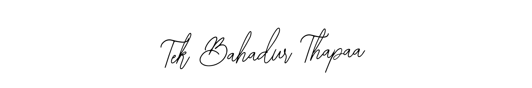 Make a beautiful signature design for name Tek Bahadur Thapaa. With this signature (Bearetta-2O07w) style, you can create a handwritten signature for free. Tek Bahadur Thapaa signature style 12 images and pictures png