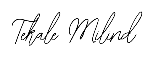 A timeless handwritten aesthetic for Tekale Milind. The Bearetta-2O07w font gives your signature a handcrafted feel with natural curves. Tekale Milind signature style 12 images and pictures png