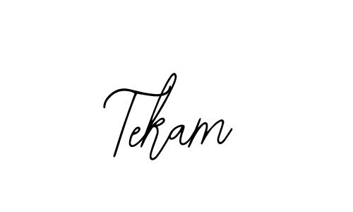 Use a signature maker to create a handwritten signature online. With this signature software, you can design (Bearetta-2O07w) your own signature for name Tekam. Tekam signature style 12 images and pictures png