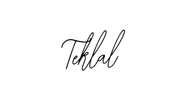 The best way (Bearetta-2O07w) to make a short signature is to pick only two or three words in your name. The name Teklal include a total of six letters. For converting this name. Teklal signature style 12 images and pictures png