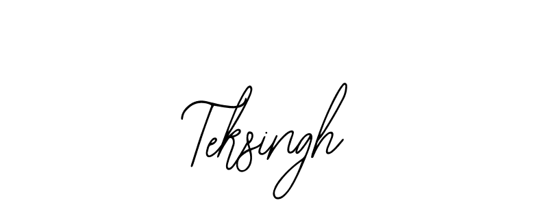 Design your own signature with our free online signature maker. With this signature software, you can create a handwritten (Bearetta-2O07w) signature for name Teksingh. Teksingh signature style 12 images and pictures png