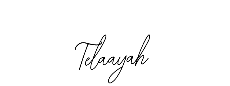 Use a signature maker to create a handwritten signature online. With this signature software, you can design (Bearetta-2O07w) your own signature for name Telaayah. Telaayah signature style 12 images and pictures png