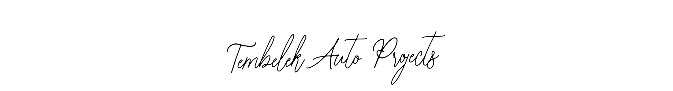 Make a beautiful signature design for name Tembelek Auto Projects. With this signature (Bearetta-2O07w) style, you can create a handwritten signature for free. Tembelek Auto Projects signature style 12 images and pictures png