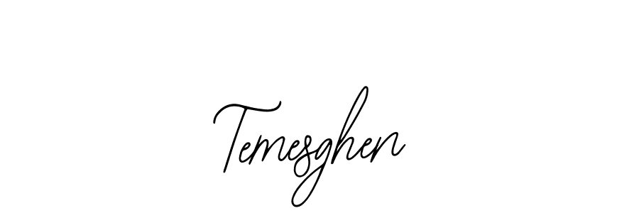How to make Temesghen name signature. Use Bearetta-2O07w style for creating short signs online. This is the latest handwritten sign. Temesghen signature style 12 images and pictures png