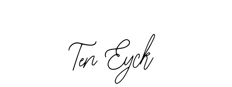 How to make Ten Eyck name signature. Use Bearetta-2O07w style for creating short signs online. This is the latest handwritten sign. Ten Eyck signature style 12 images and pictures png