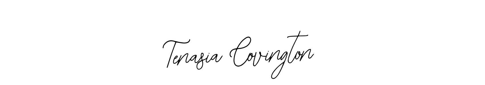 The best way (Bearetta-2O07w) to make a short signature is to pick only two or three words in your name. The name Tenasia Covington include a total of six letters. For converting this name. Tenasia Covington signature style 12 images and pictures png