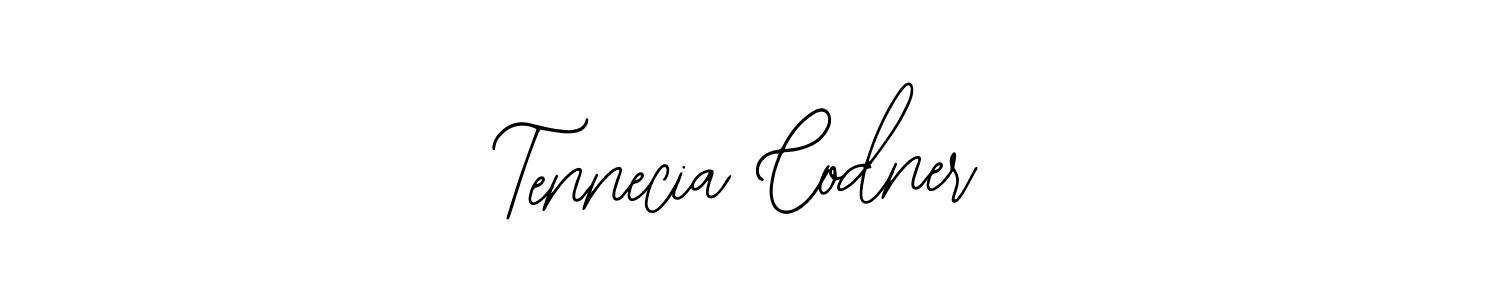 Bearetta-2O07w is a professional signature style that is perfect for those who want to add a touch of class to their signature. It is also a great choice for those who want to make their signature more unique. Get Tennecia Codner name to fancy signature for free. Tennecia Codner signature style 12 images and pictures png