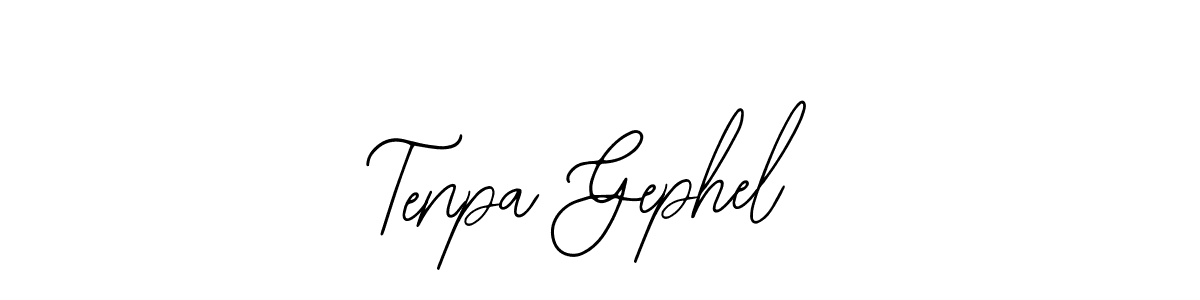 Tenpa Gephel stylish signature style. Best Handwritten Sign (Bearetta-2O07w) for my name. Handwritten Signature Collection Ideas for my name Tenpa Gephel. Tenpa Gephel signature style 12 images and pictures png