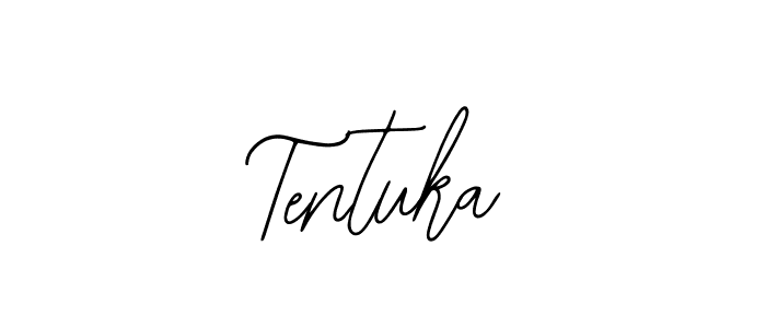 How to make Tentuka name signature. Use Bearetta-2O07w style for creating short signs online. This is the latest handwritten sign. Tentuka signature style 12 images and pictures png