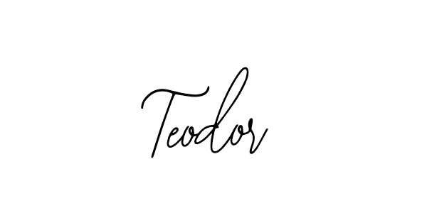 The best way (Bearetta-2O07w) to make a short signature is to pick only two or three words in your name. The name Teodor include a total of six letters. For converting this name. Teodor signature style 12 images and pictures png