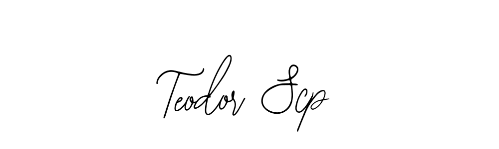 Use a signature maker to create a handwritten signature online. With this signature software, you can design (Bearetta-2O07w) your own signature for name Teodor Scp. Teodor Scp signature style 12 images and pictures png